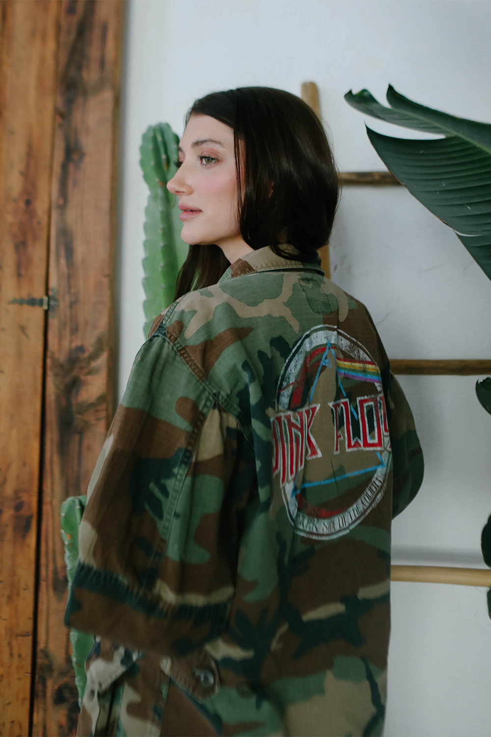 Pink Floyd Dark Side of the Moon Authentic Vintage Camo Jacket