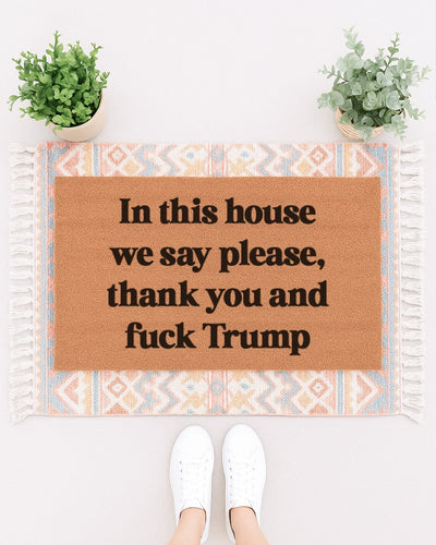In This House Anti Trump Doormat