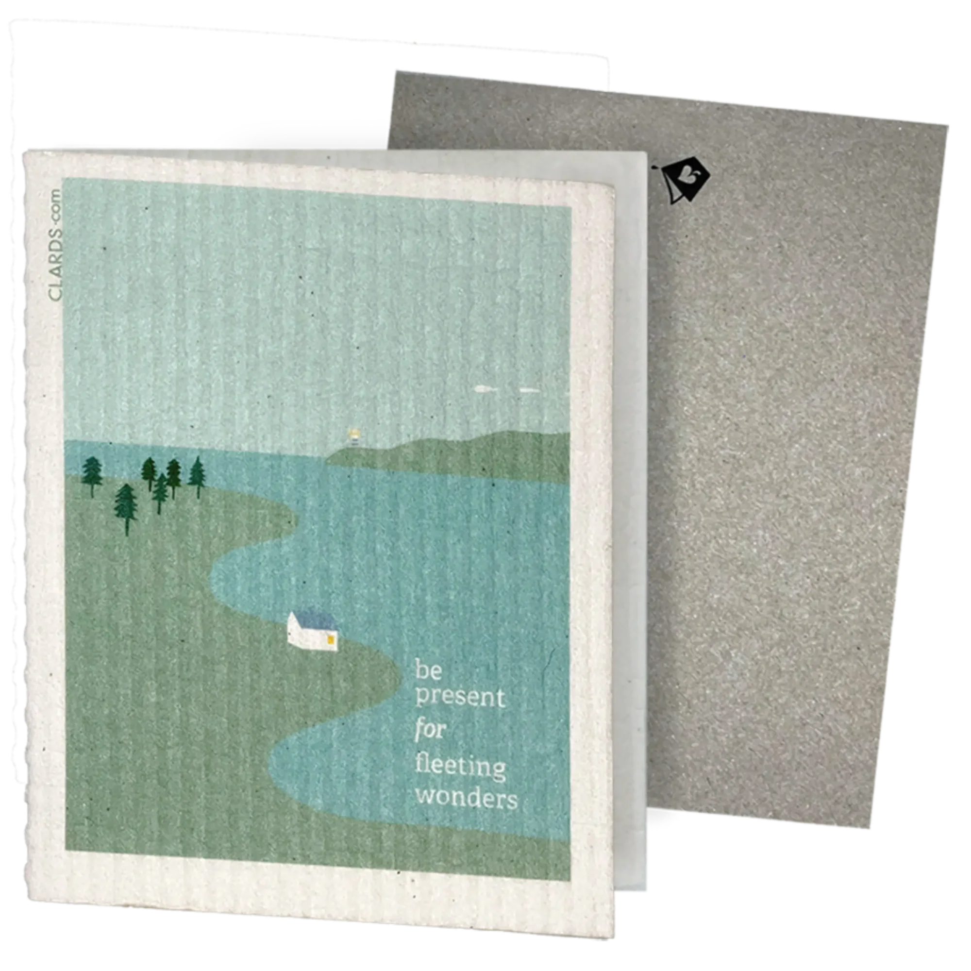 Be Present for Fleeting Wonders | Eco Greeting Clards turn to cloths | Soak iT Up