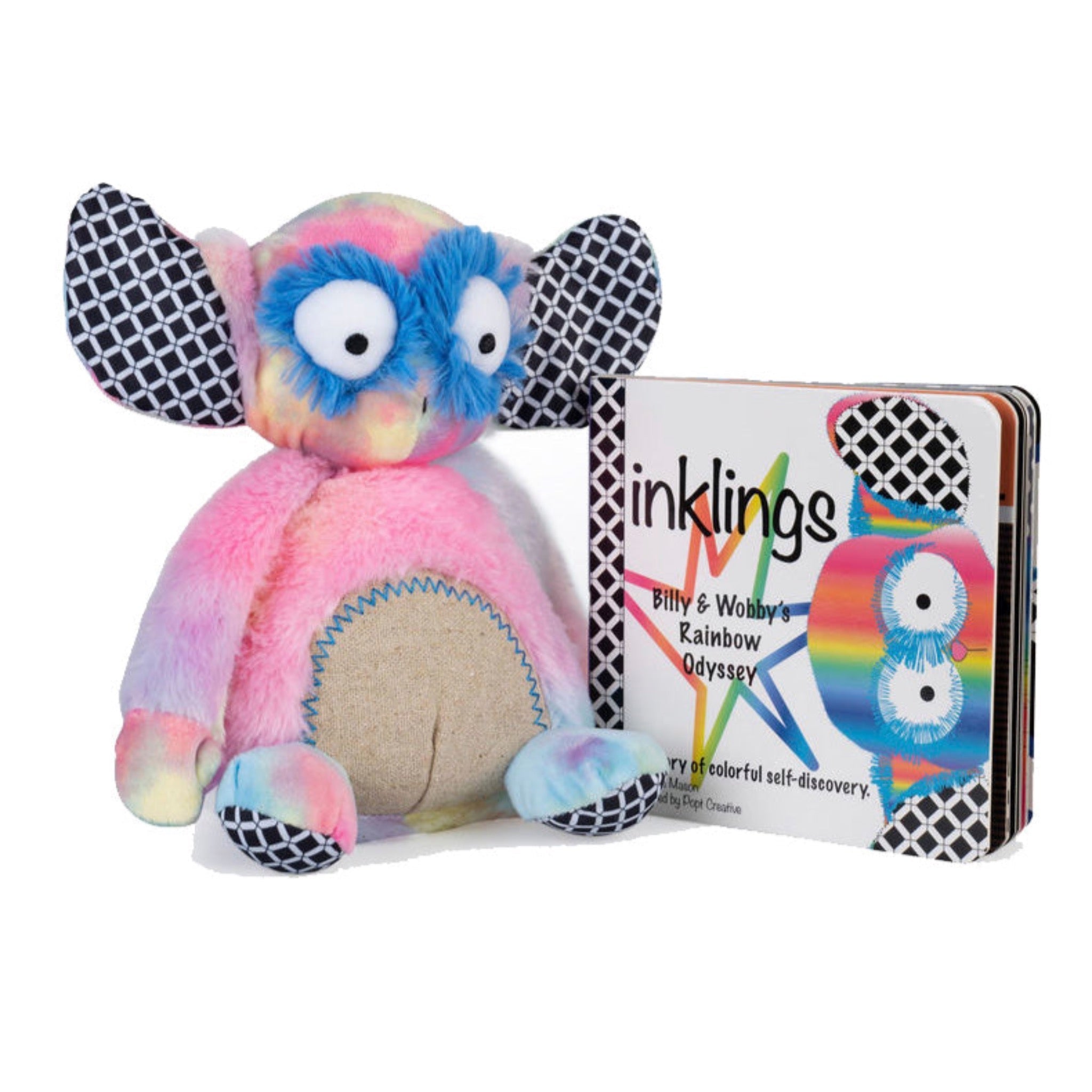 Rainbow Wobby Inklings Plush Toy & Board Book Gift Set