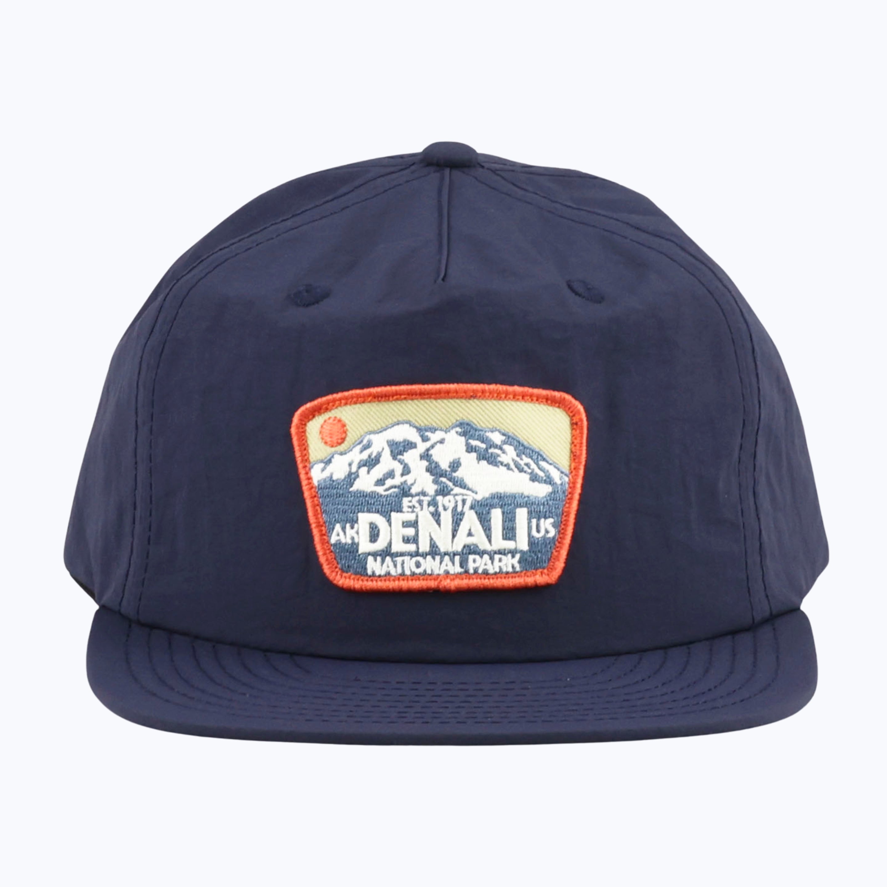 Denali National Park Patch Recycled Nylon Cap - Navy