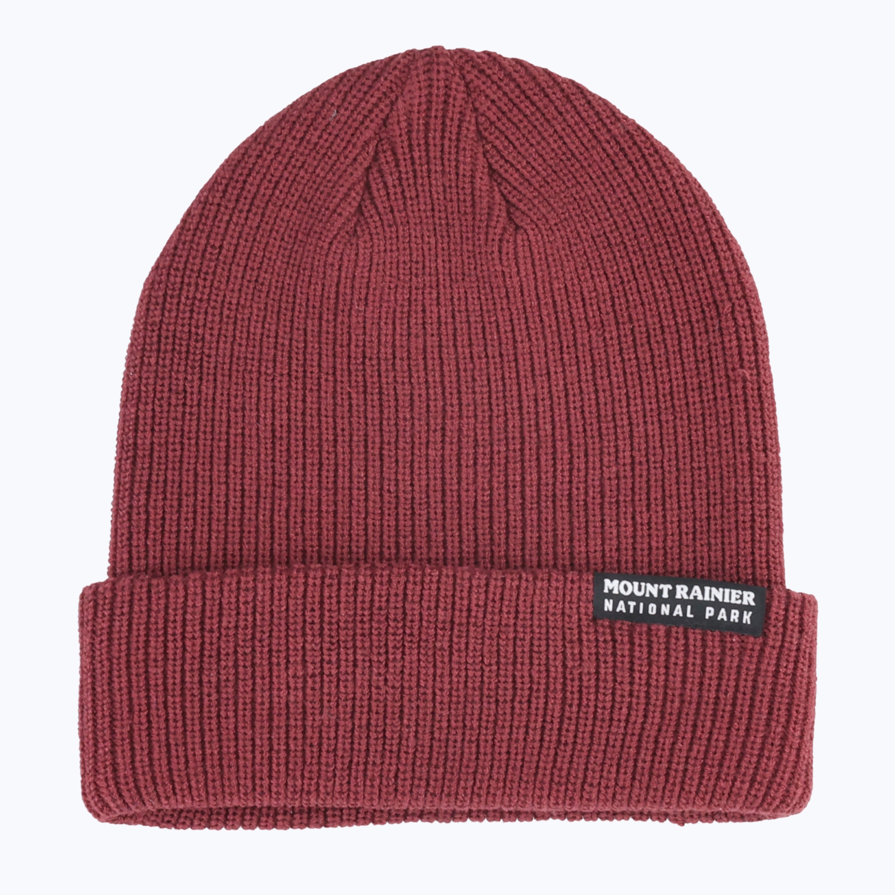 Mount Rainier National Park Recycled Beanie - Redwood