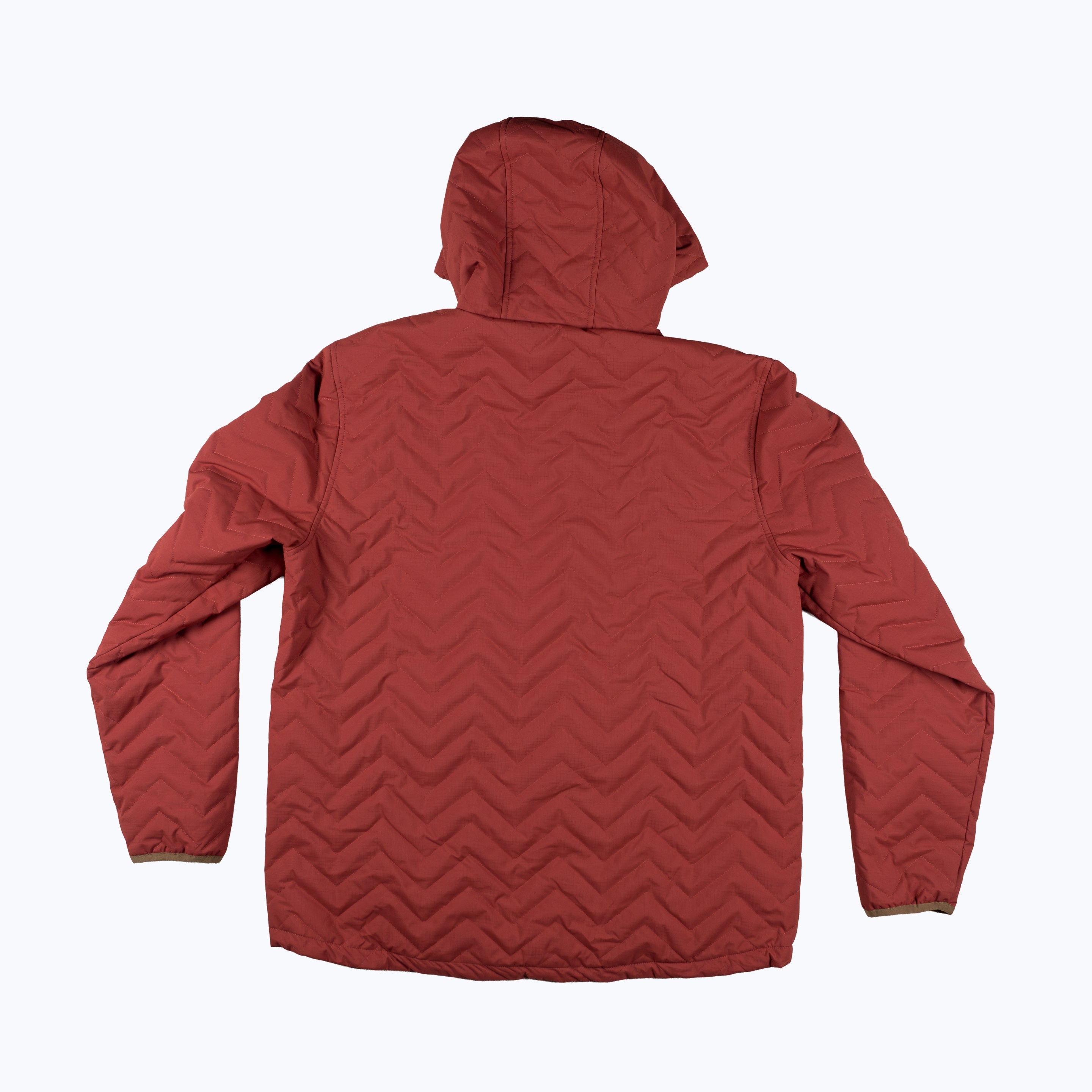 Ridgeline Micro-Puffer Quilted Hooded Jacket – Red