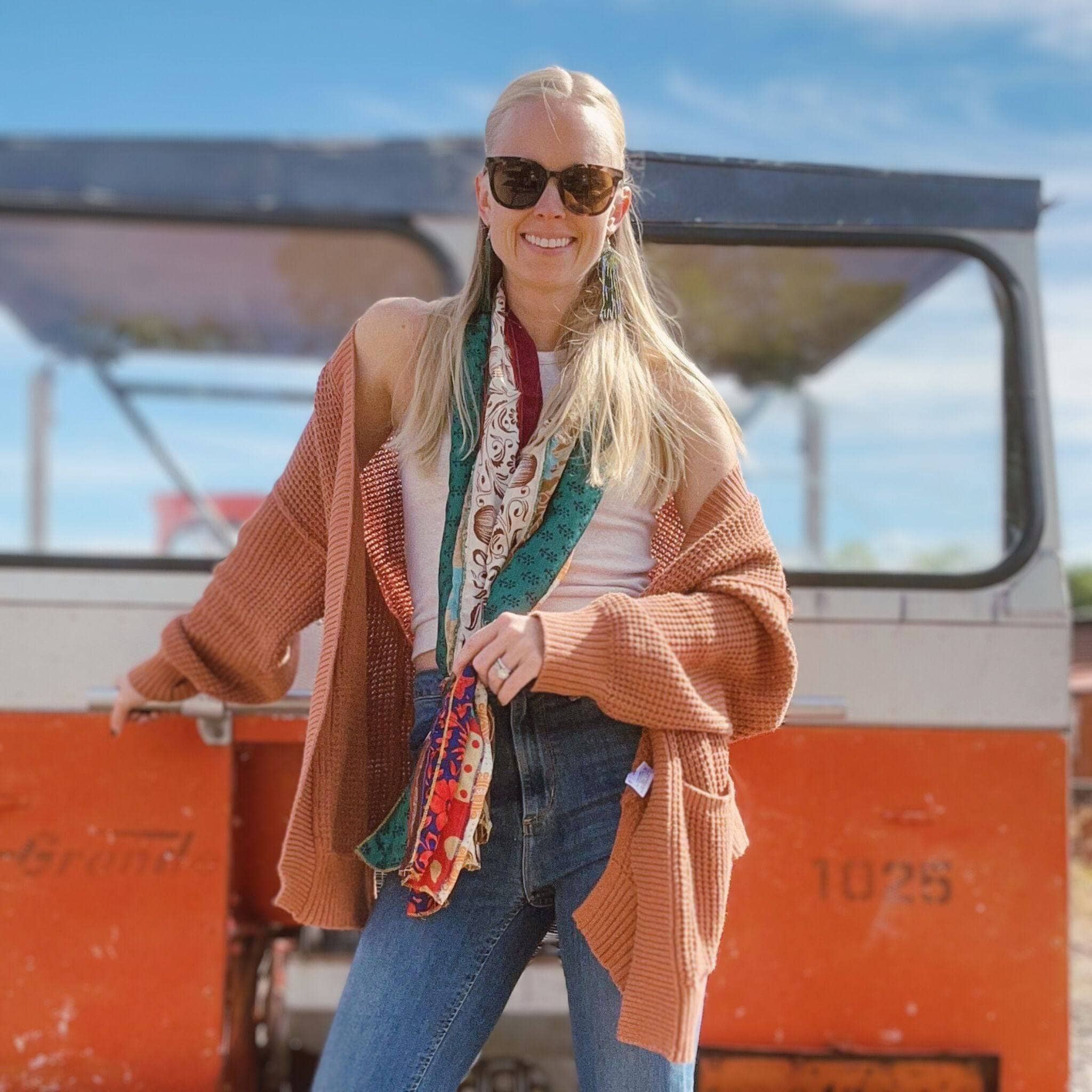 The Original Medley Scarf. ♻️ Made from Sari Magic – Our #1 Bestselling Artisan Scarf