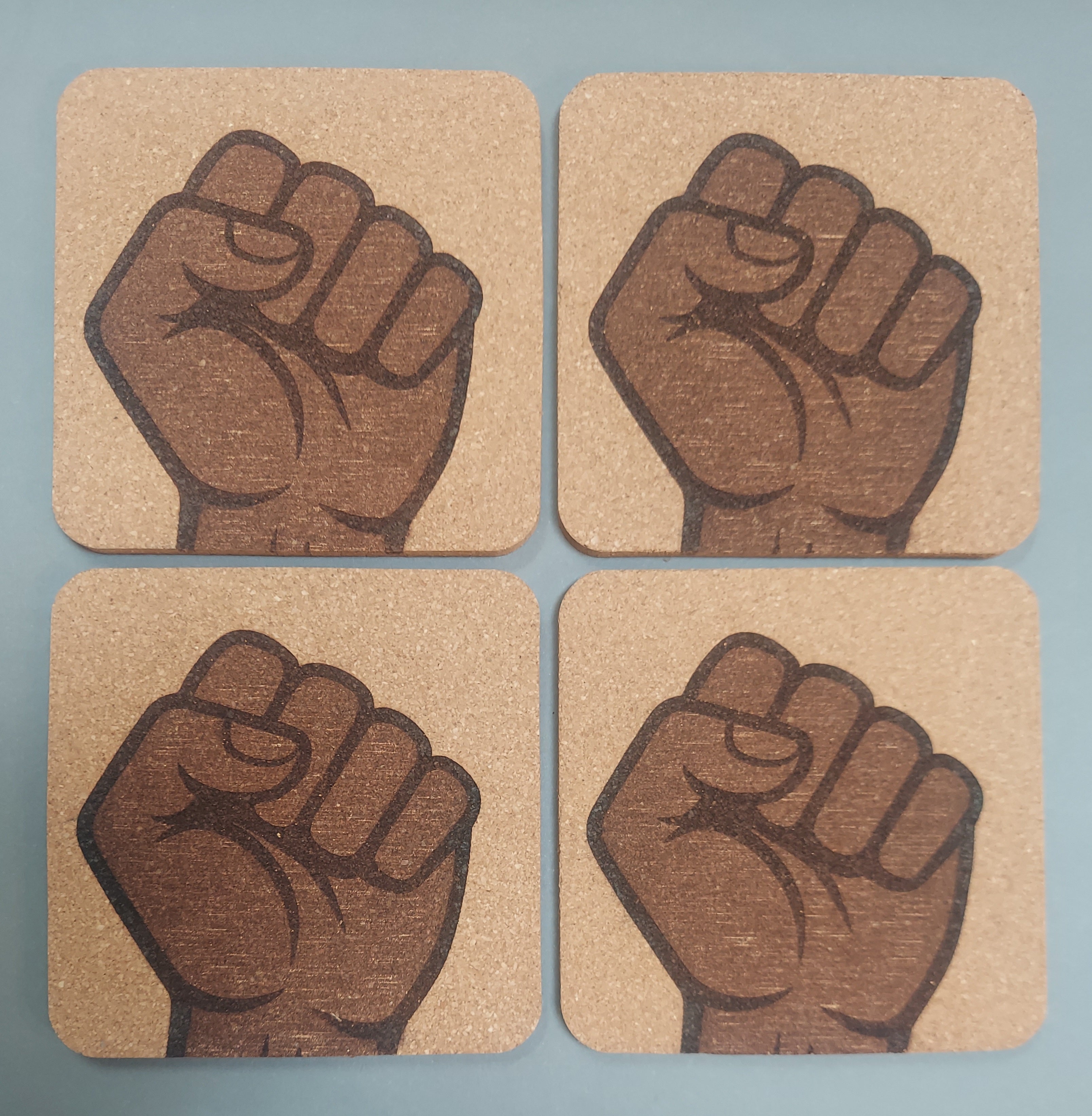 Solidarity Fist Coasters