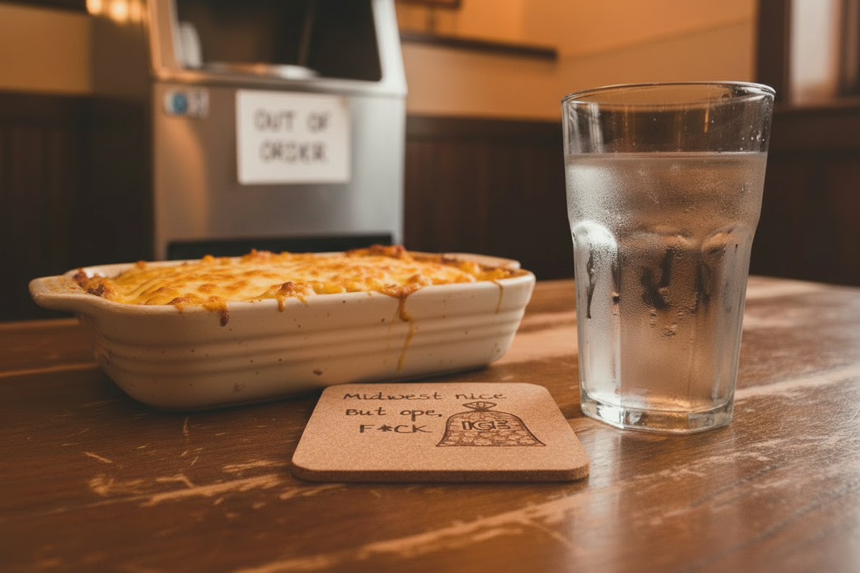 EcoEssentials Midwest Nice But Ope F*ck ICE 4 pack Cork Coasters