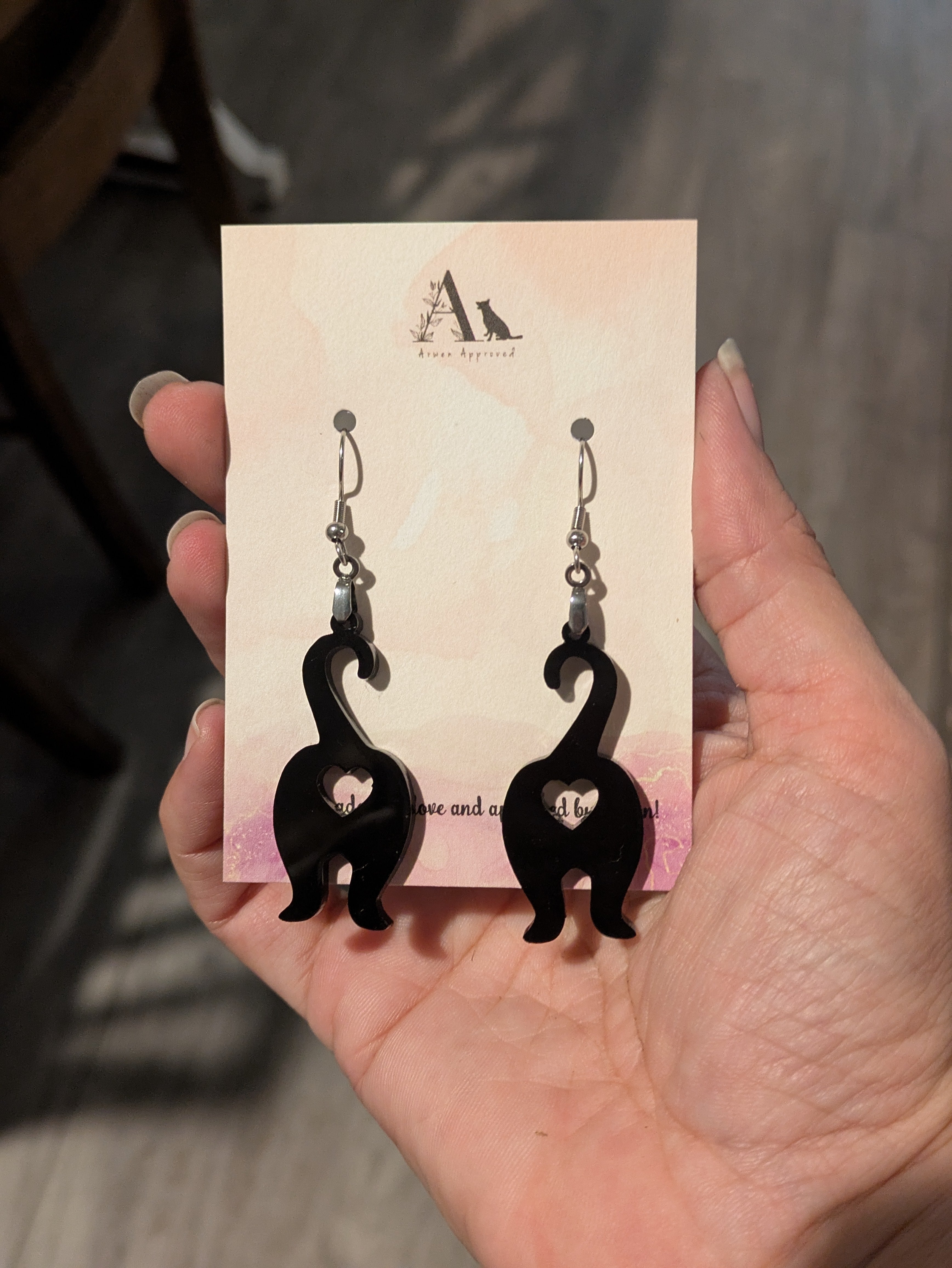 Earrings - Cat butt