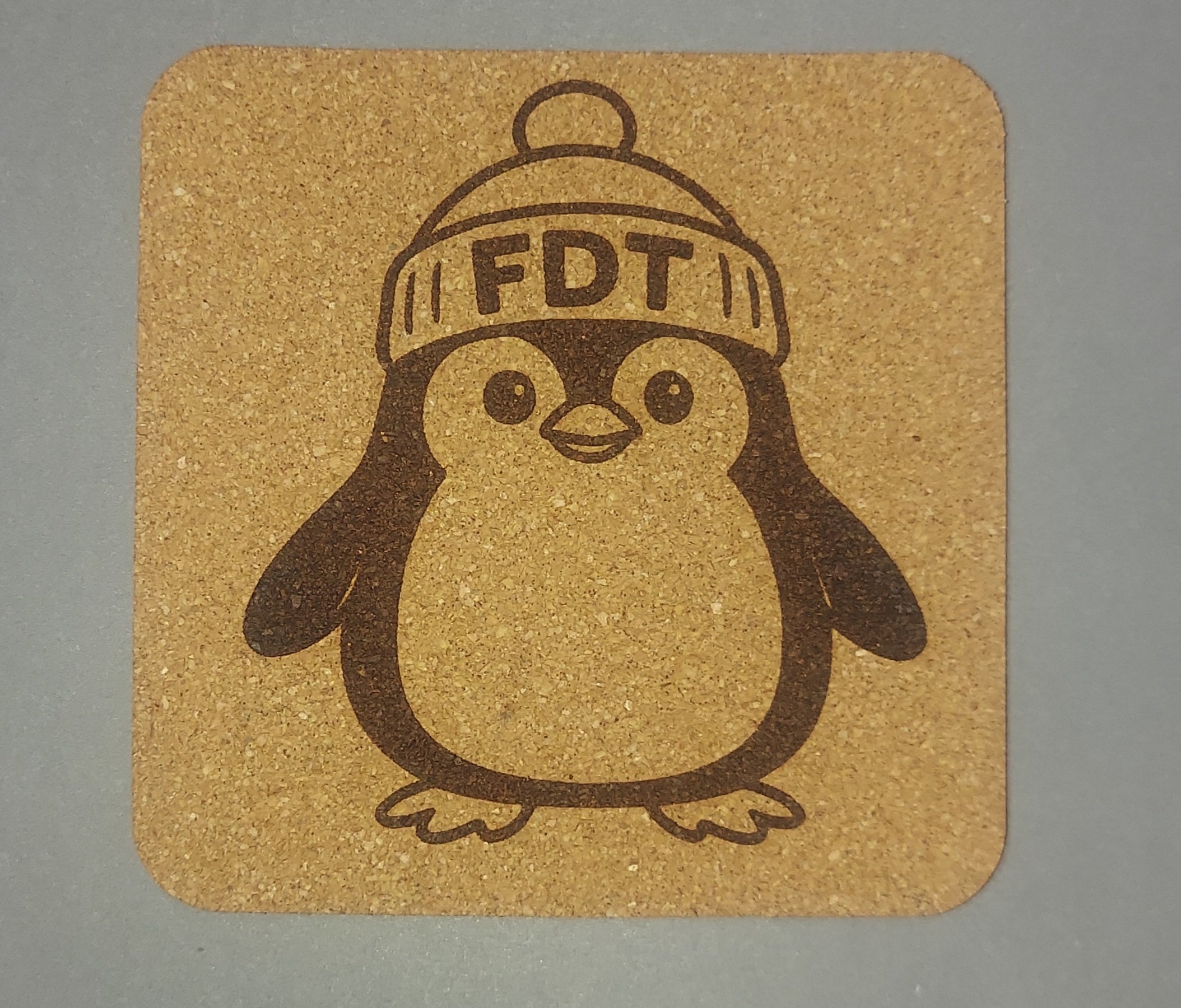 FDT Penguin 4 pack Cork Coasters