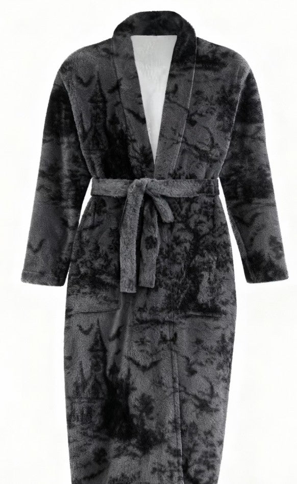 Fleece Robe - Gothic Toile de Jouy - Pre-Order