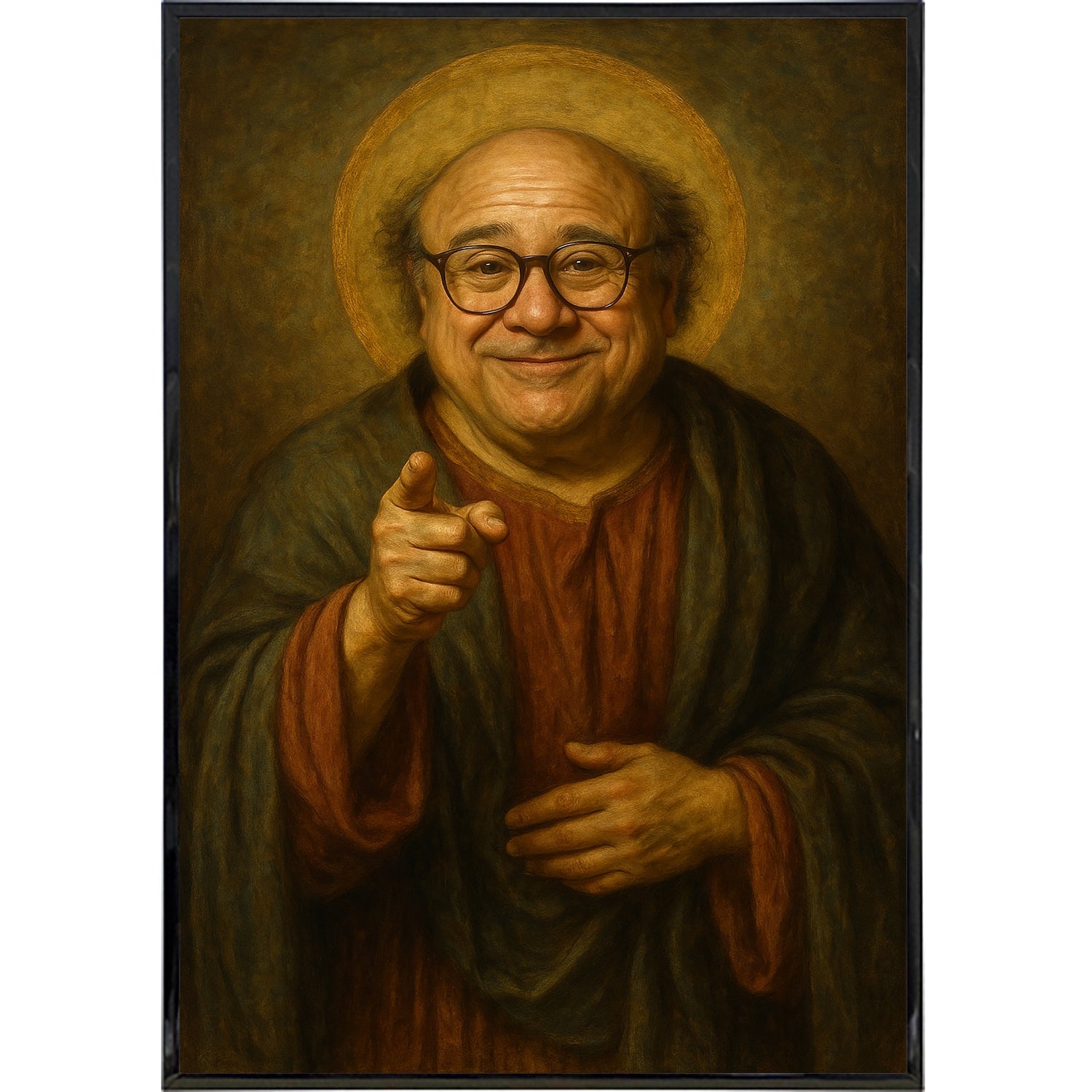 Saint Danny Oil Painting Poster Print