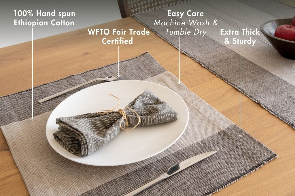 Sodo Handwoven Ethiopian Cotton Placemat