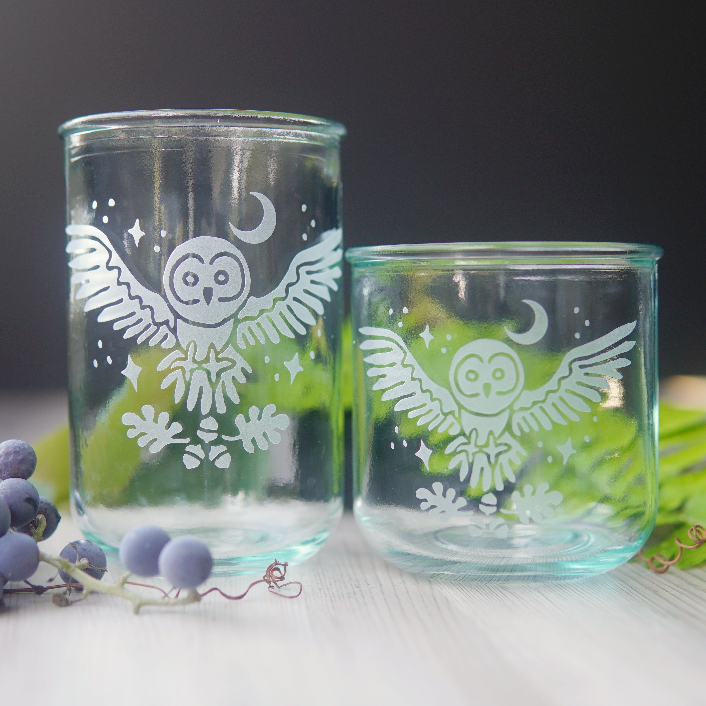 Owl + Oak Rustic Recycled Glass Candle Cup