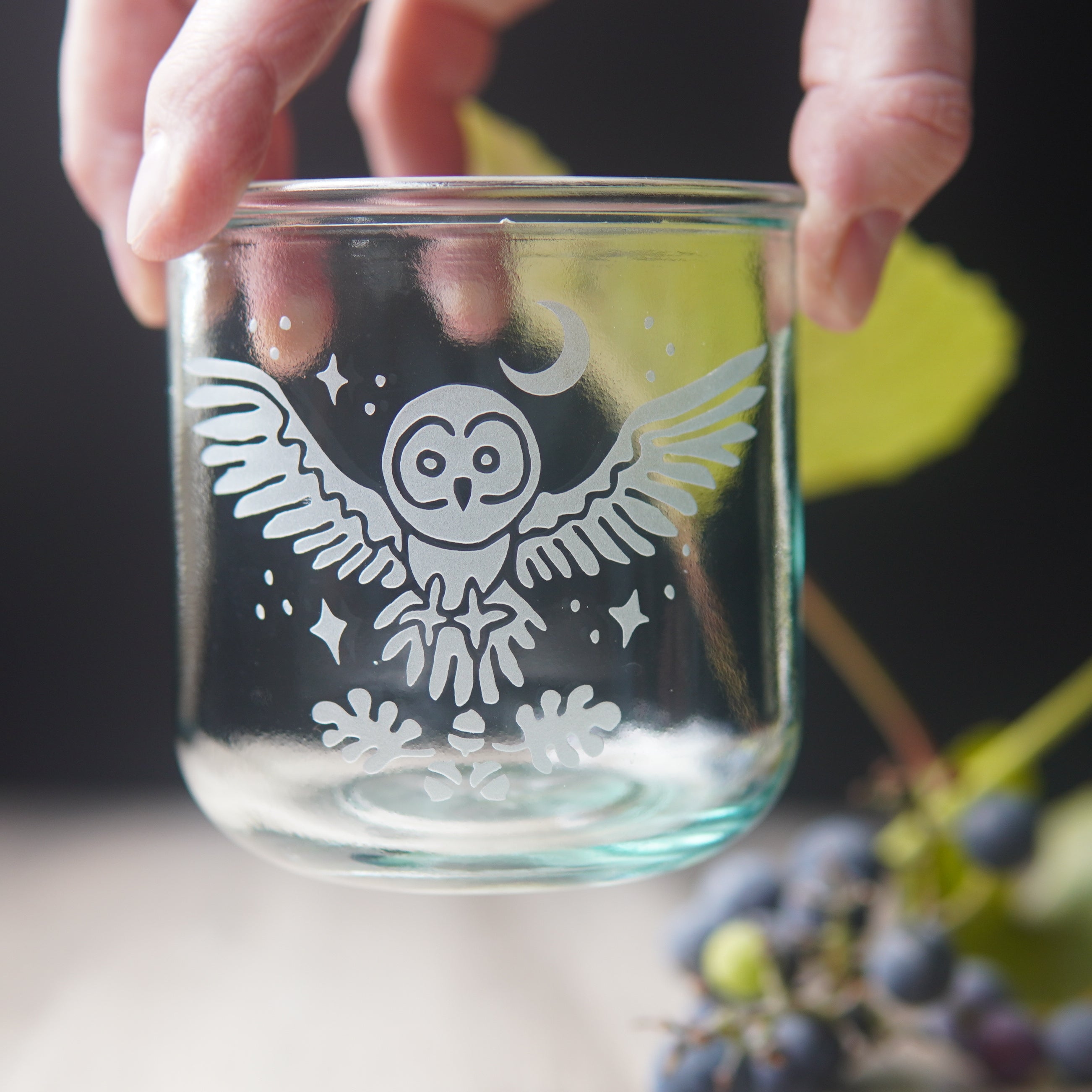 Owl + Oak Rustic Recycled Glass Candle Cup