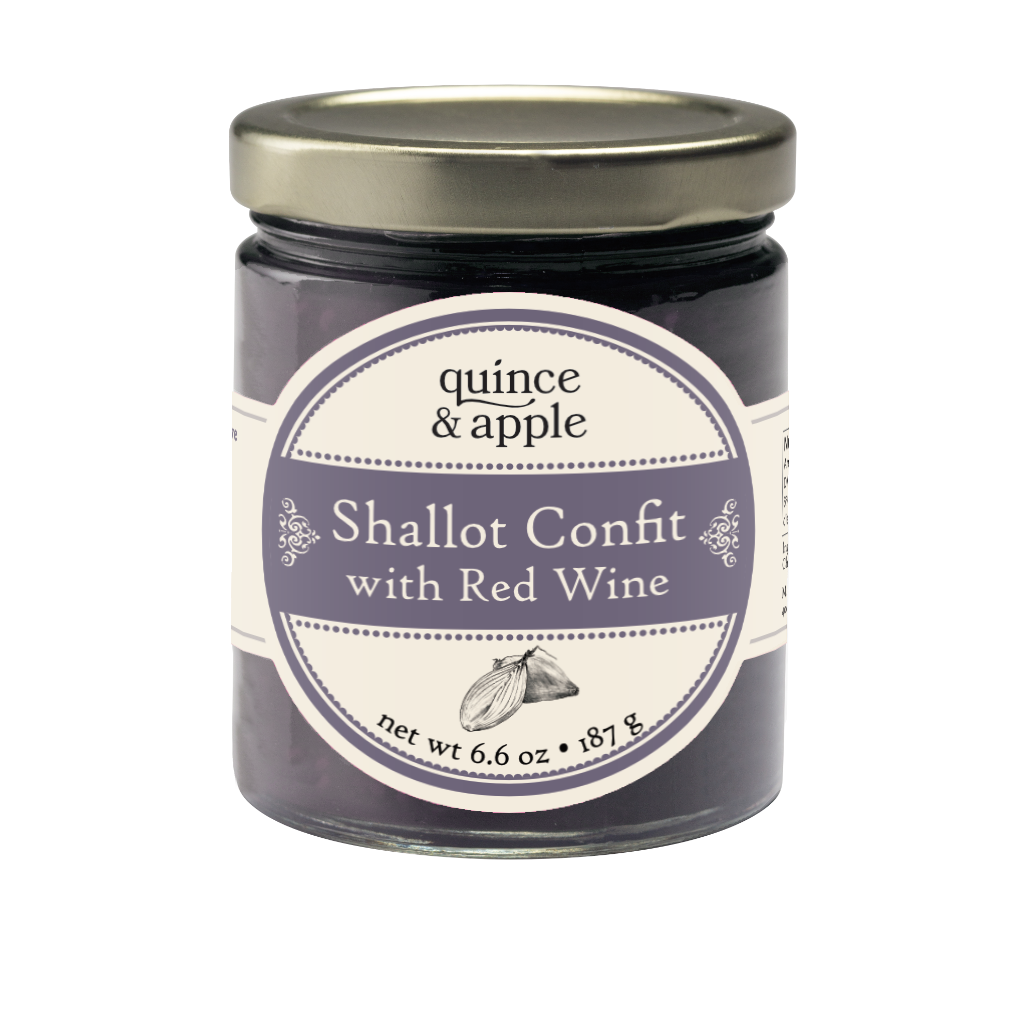 Shallot Confit with Red Wine Conserve