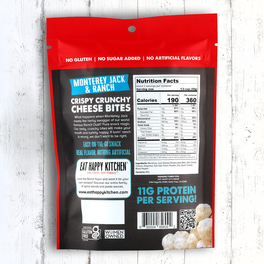 3-pack or 12-pack Monterey Jack & Ranch Crispy Cheese Bites (2oz)