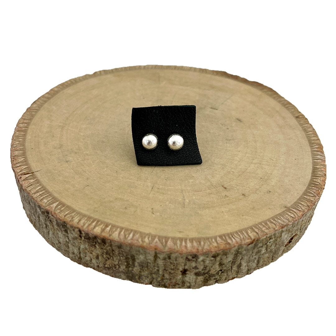 Silver Ball Earrings