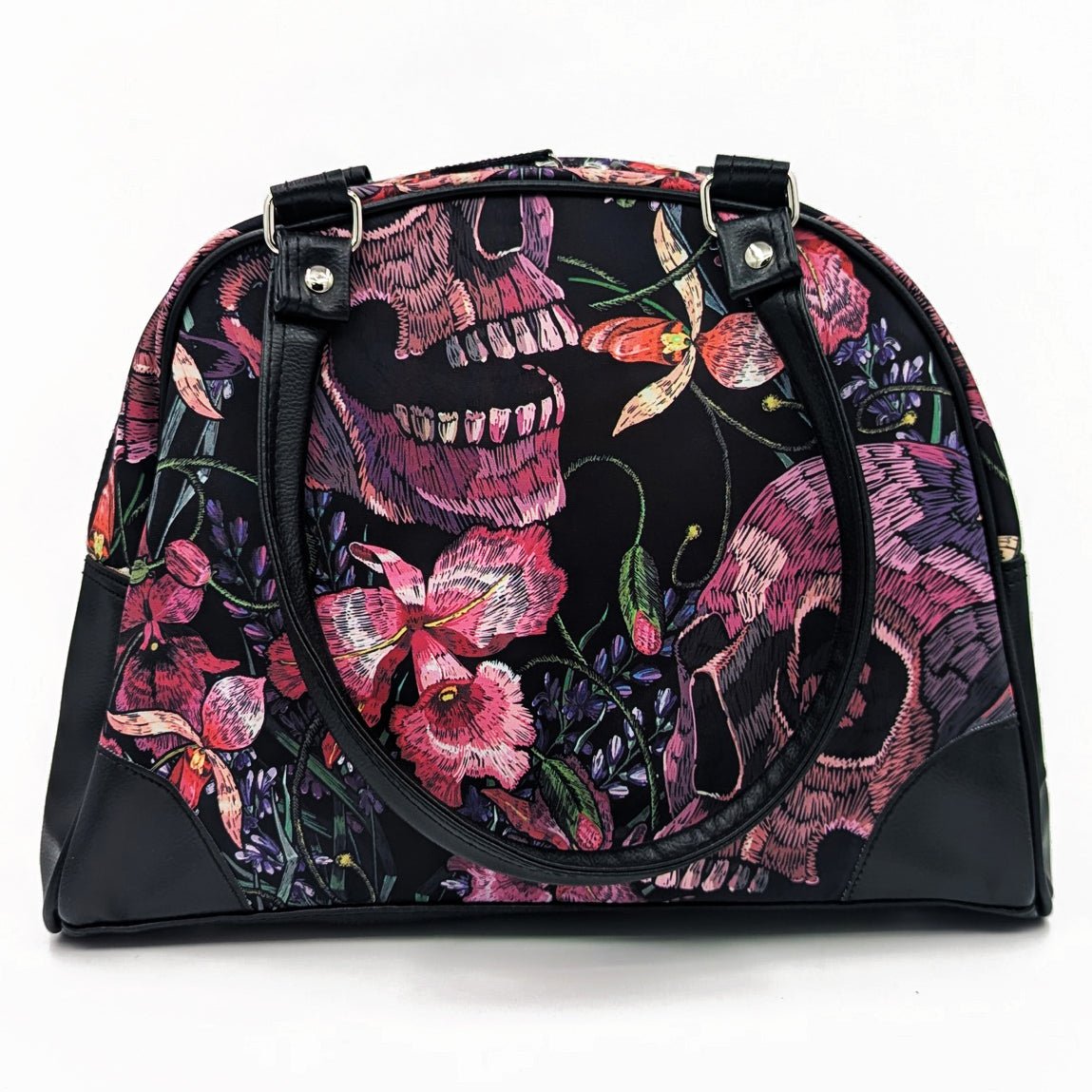 Skulls and Flowers Purse