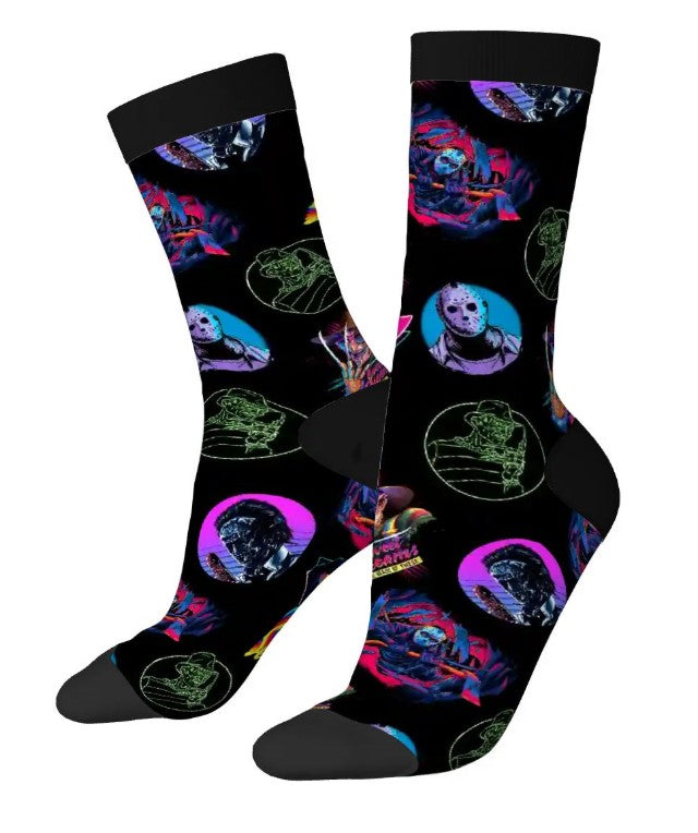 Novelty Socks - 80's Horror
