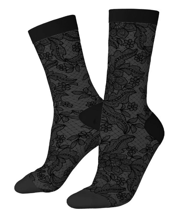 Novelty Socks - Floral Lace