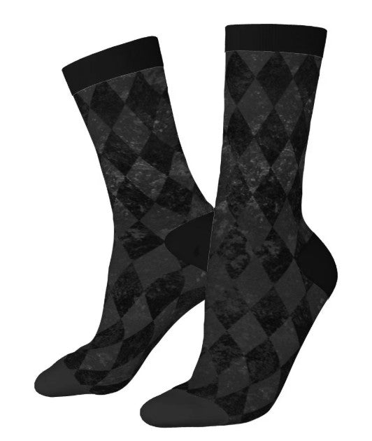 Novelty Socks - Distressed harlequin