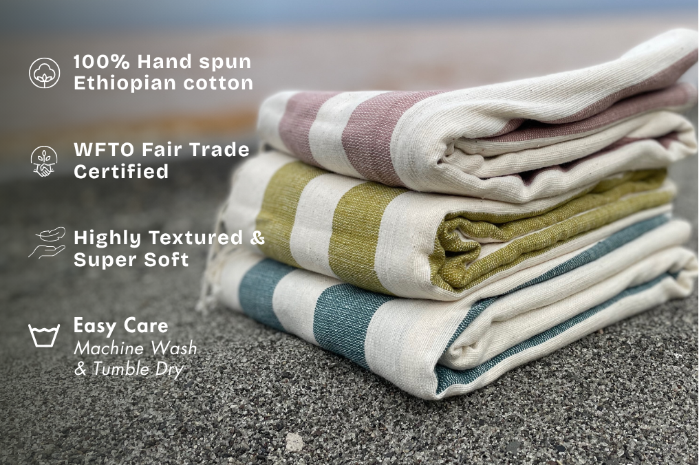 Omo Handwoven Ethiopian Cotton Bath Towel