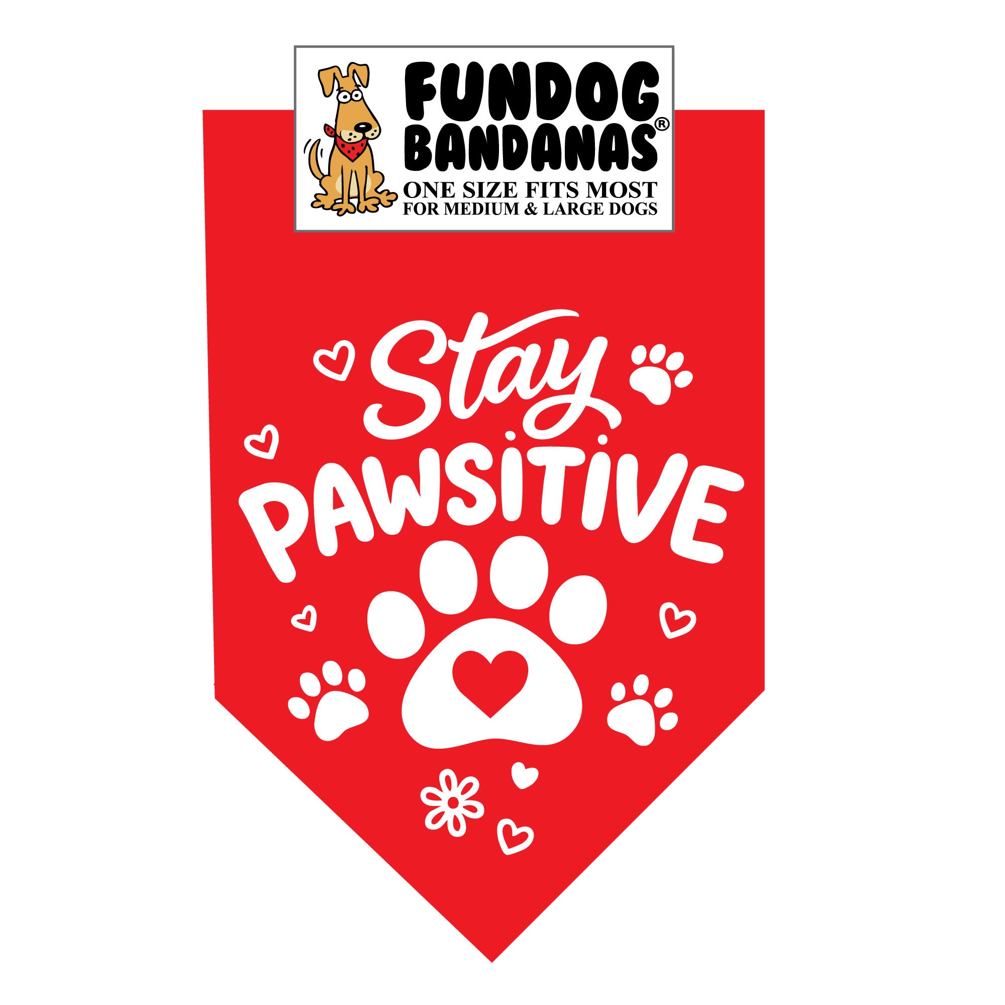 Stay Pawsitive Bandana