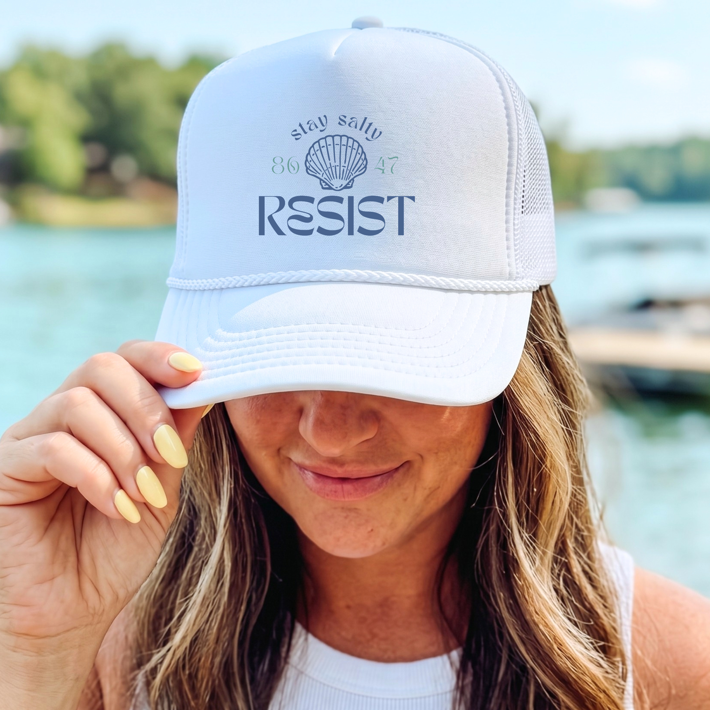 Stay Salty Resist Trucker Hat | Progressive Political Hat