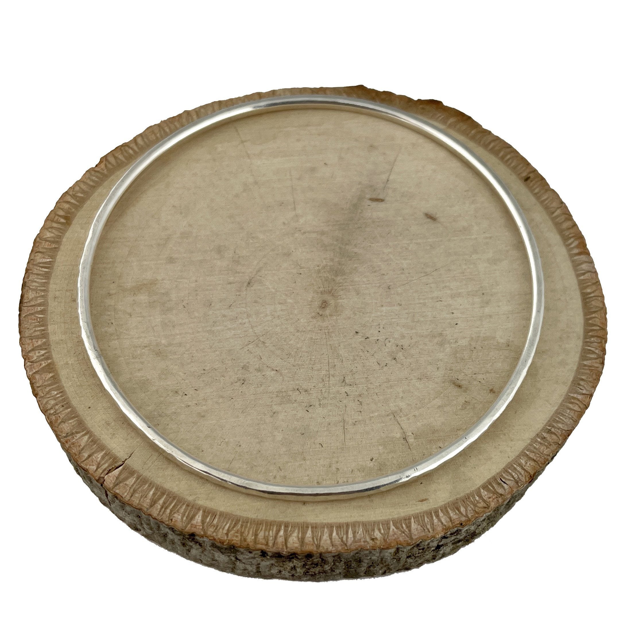 Sterling Silver Hammered Bangle