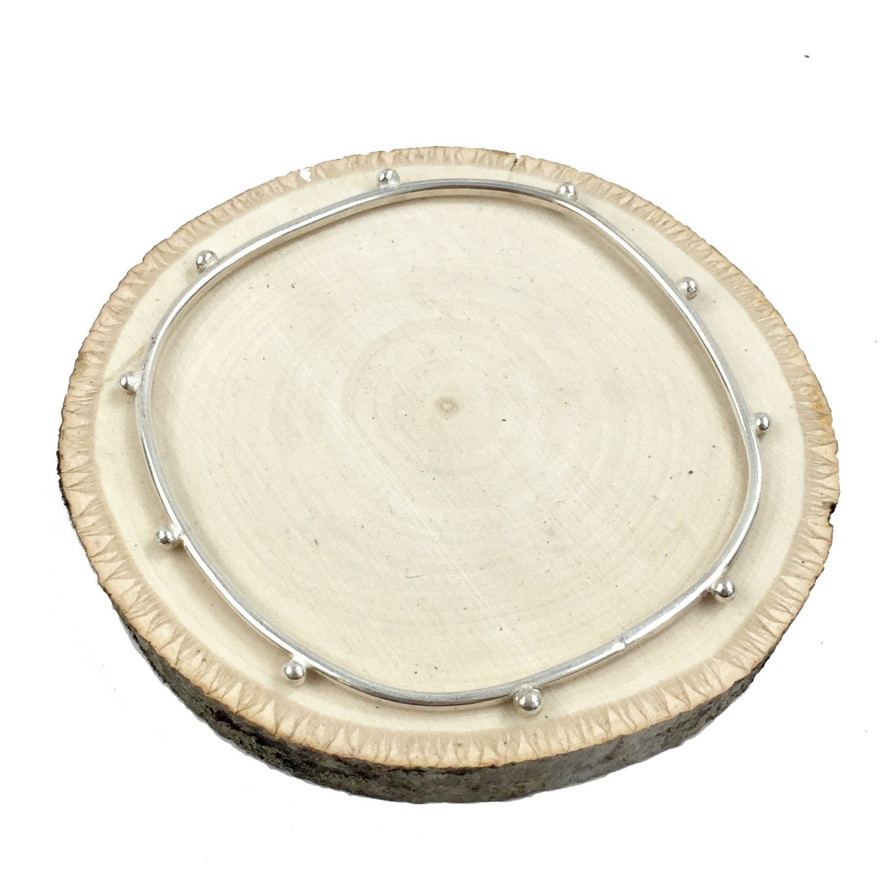 Sterling Silver Square Bangle