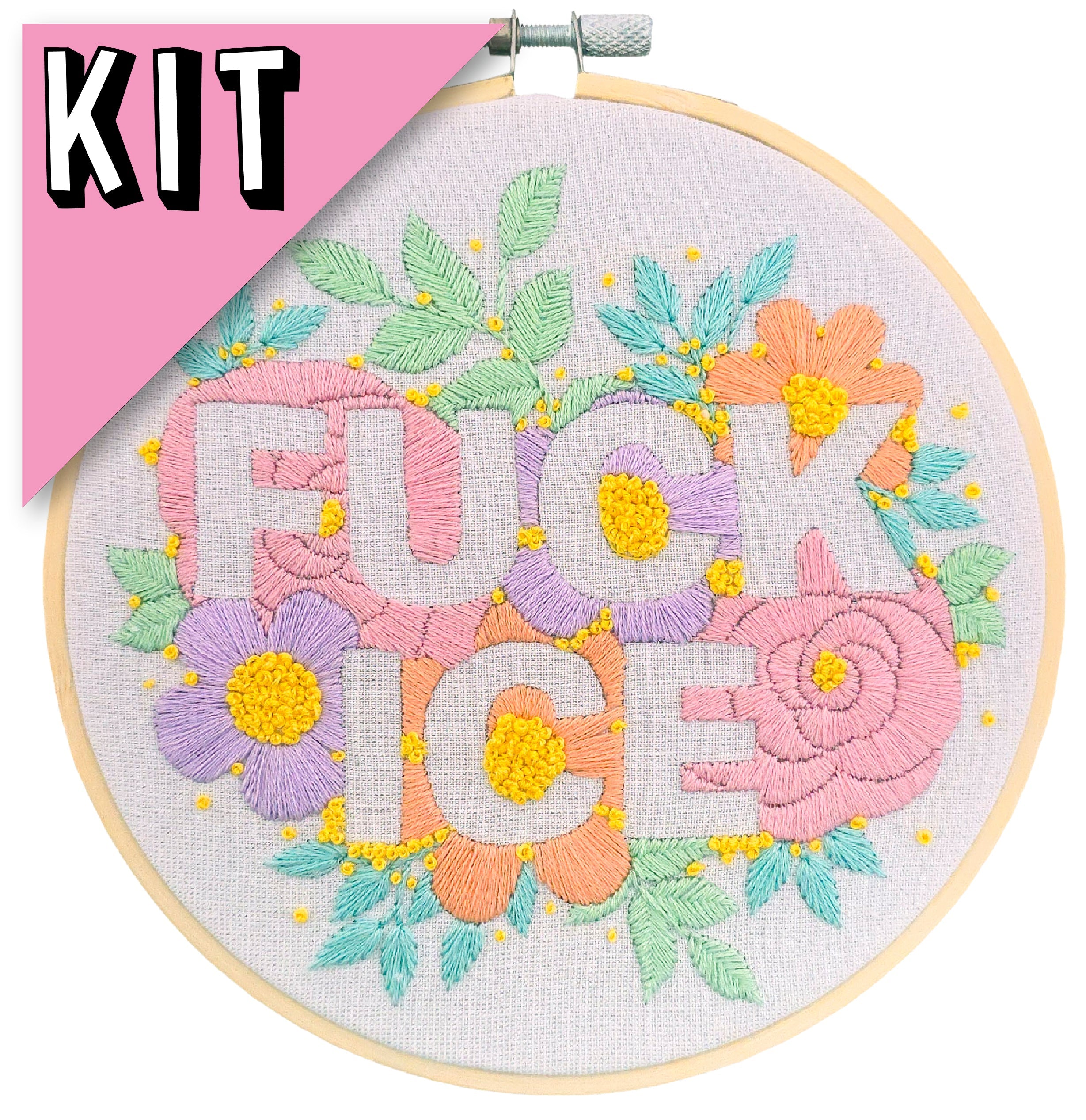 FUCK ICE - Embroidery Kit