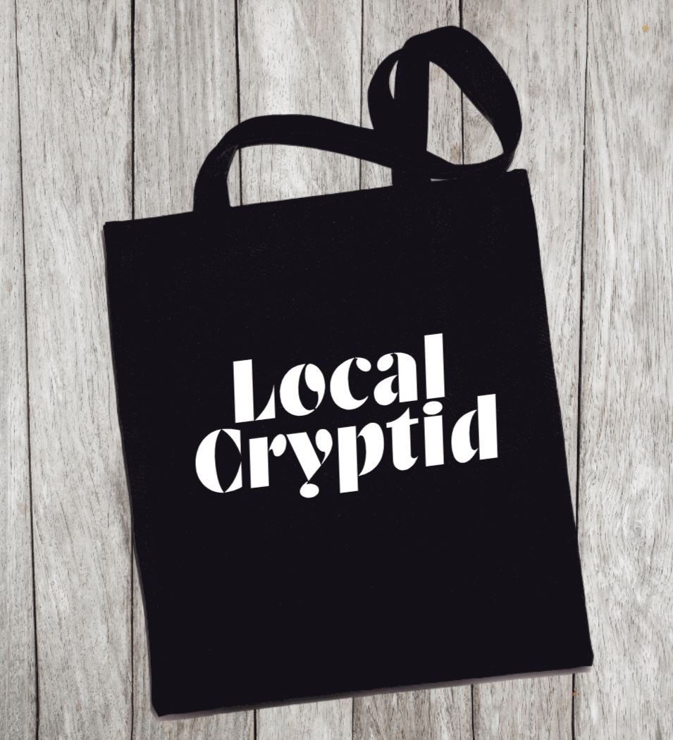 Reusable Grocery Bag/Tote Bag - "local cryptid"