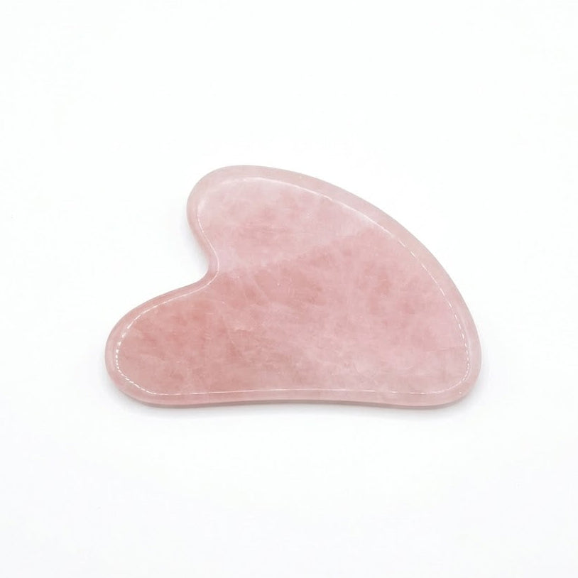Rose Quartz Gua Sha Facial Massaging Stone