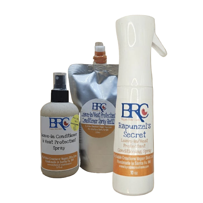 New Lower Price! Leave In Conditioner Spray and Heat Protectant - Now available in a Biodegradable Bottle!