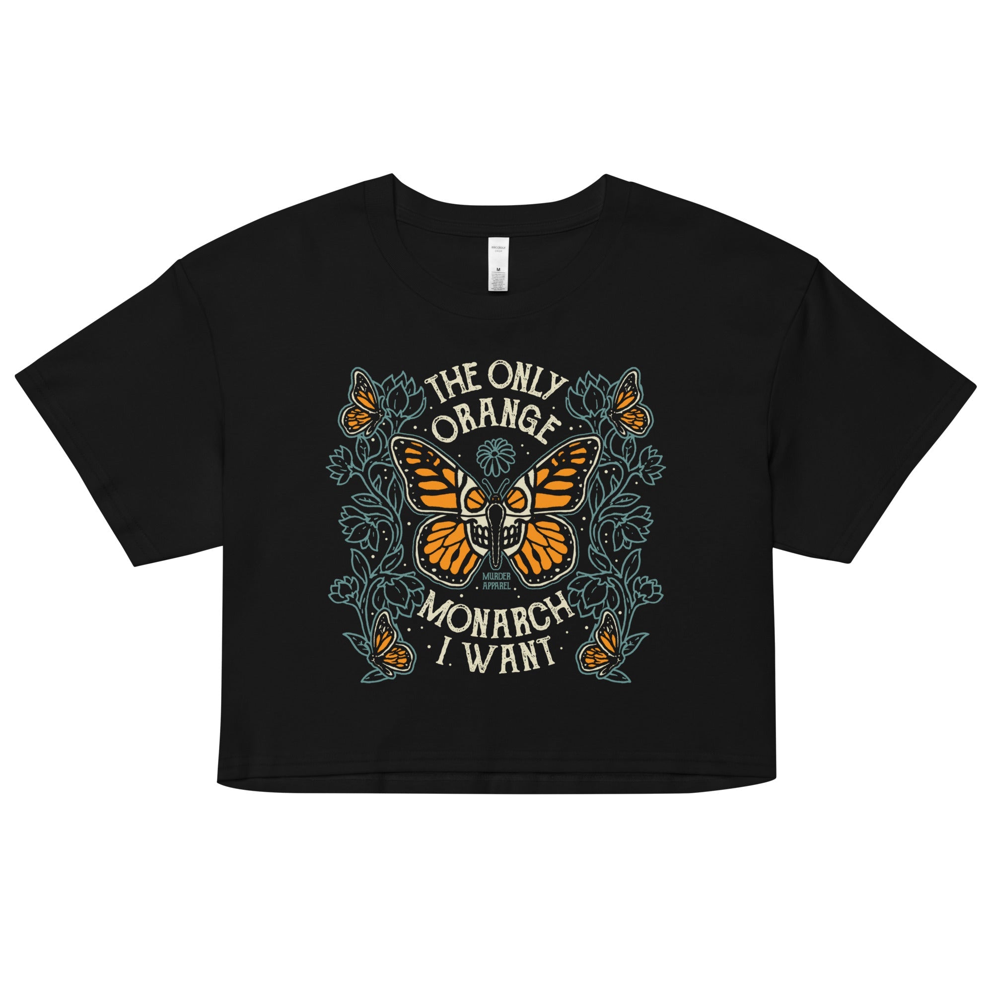 Orange Monarch Crop Top