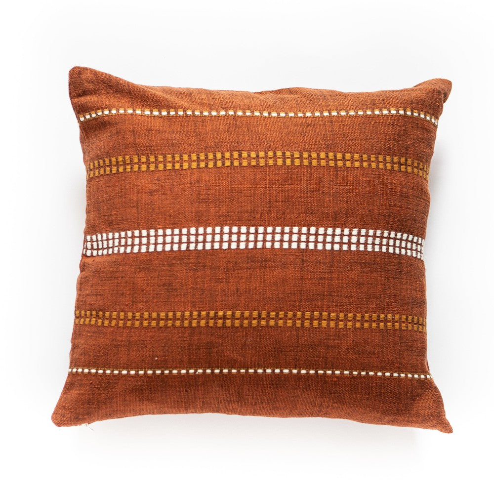 Zenach Handwoven Ethiopian Cotton Throw Pillow Cover